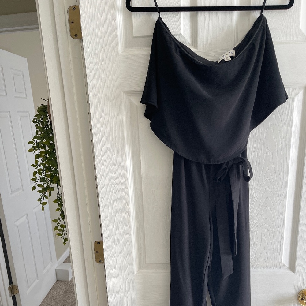 She + Sky Strapless Jumpsuit EUC